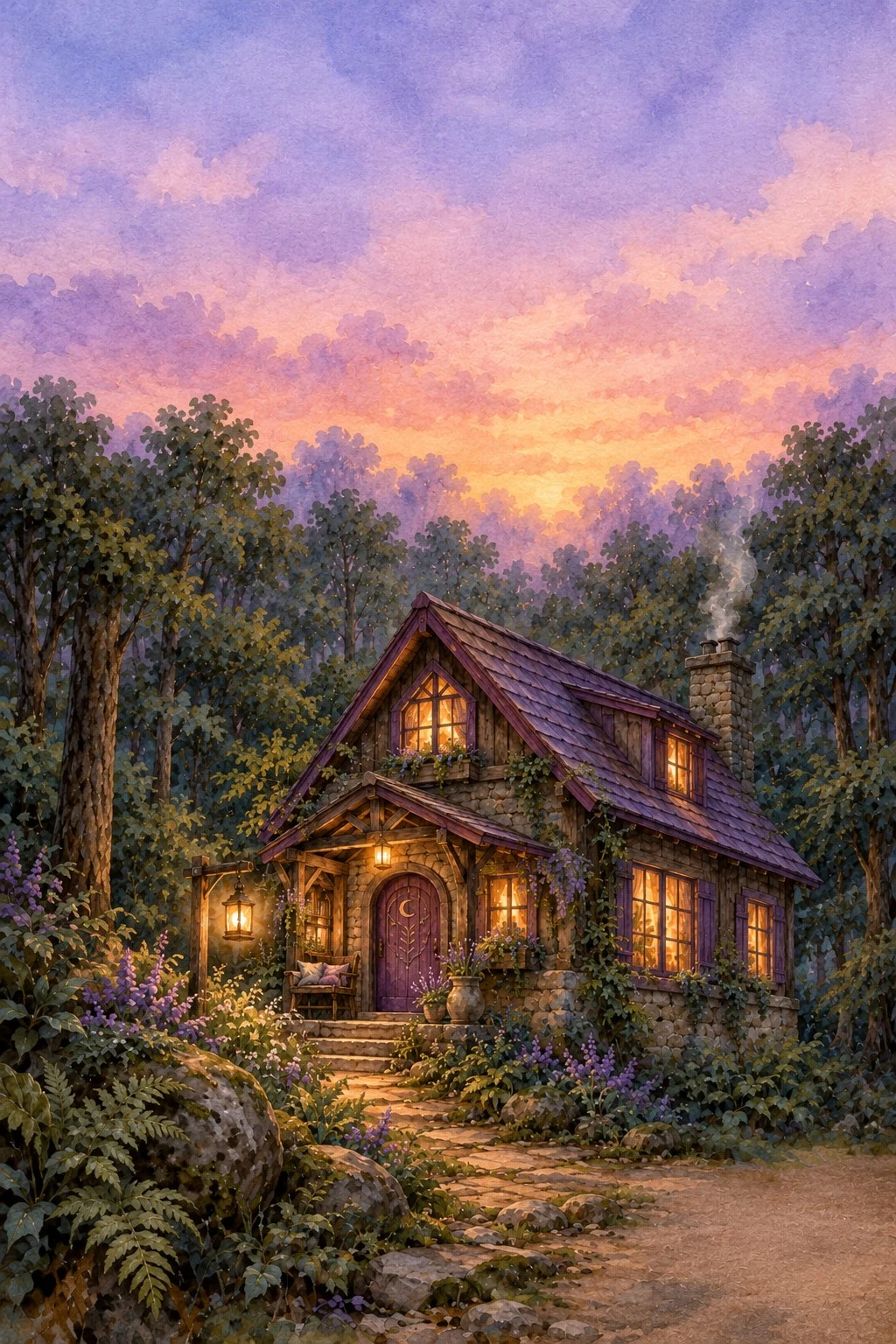 Construção e jardim da Casa da Espiritualidade